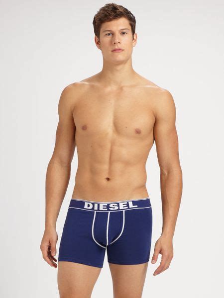 Diesel Solid Boxer Briefs in Blue for Men (navy) | Lyst