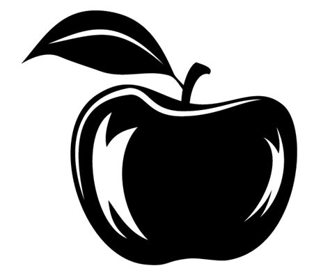 Apple Vector Silhouette | Download Free Vector Art | Free-Vectors