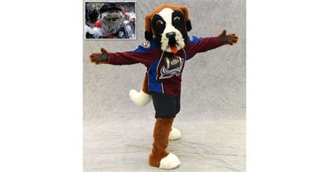 Colorado Avalanche mascot Bernie inset Howler the Yeti