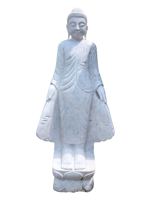 White Marble Burmese Buddha | Buddha Statues, Garden Statue, Asian Art Imports