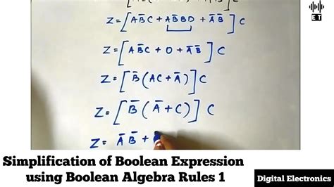 How To Calculate The Boolean Algebra