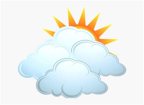 partly cloudy clip art - Clip Art Library