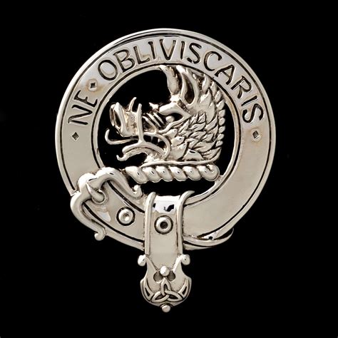 Clan Campbell Clansman’s Crest Badge – 92.5 Sterling Silver ⋆ Celtic ...