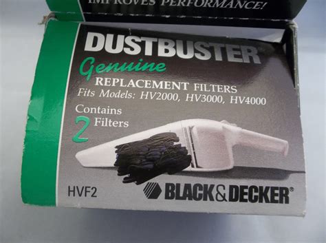 Genuine NOS Black & Decker Dustbuster Replacement Filters HV2000 HV3000 HV4000 - Vacuum Parts ...