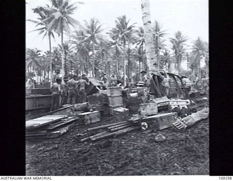 MOROTAI. 14 JUNE 1945. UNITS OF 7 DIVISION ARRIVED AT MOROTAI BY CONVOY AND LANDED AT BLUE BEACH ...