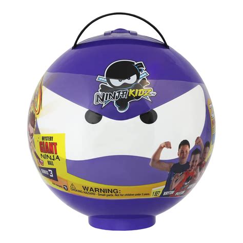 Buy Ninja Kidz TV Giant Mystery Ninja Ball - Series 3 Purple (2022 ...