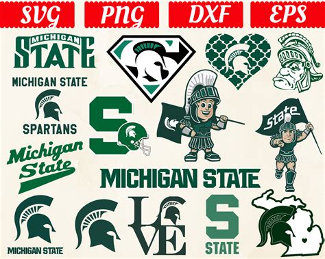 Michigan State Spartans svg, Michigan State Spartans clipart, Michigan State Spartans logo in ...