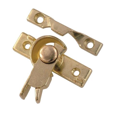 First Watch Security Cam Action Polished Brass Safety Sash Window Lock-1427 - The Home Depot