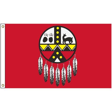 NAT-5X8-AROOSTOOK 5′ x 8′ Aroostook Band of Mi’Kmaq Indians Tribe Flag ...