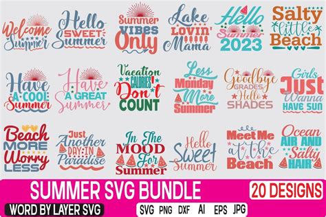 Summer SVG Bundle Vol. 10 Bundle · Creative Fabrica