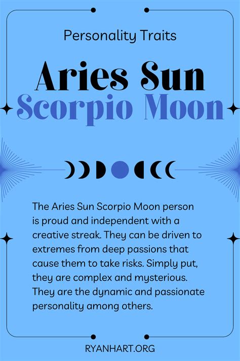 Aries Sun Scorpio Moon Personality Traits | Ryan Hart