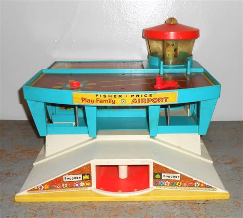 Vintage Toy Fisher Price Airport Little People 1970's