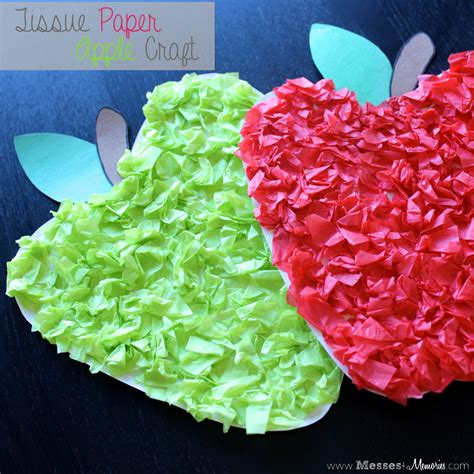 TISSUE PAPER APPLE CRAFT