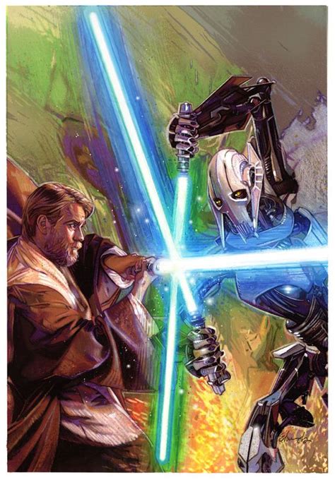 Star Wars | Obi Wan Kenobi vs. General Grievous by Tommy Lee Edwards May the Force be with You ...