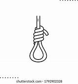 Noose Knot Drawing Sketch Coloring Page sketch template