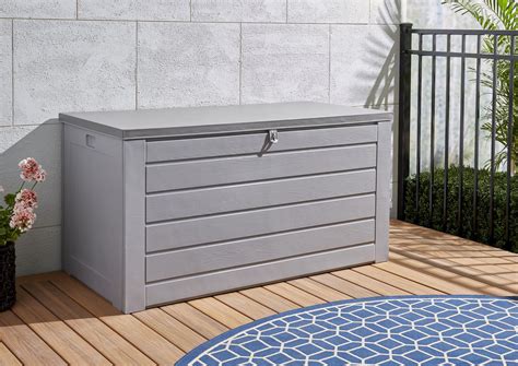 Extra Large 180 Gallon Deck Box, Gray with Dark Gray Lid - Walmart.com