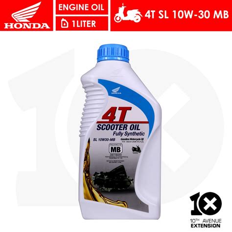 10thX Honda Genuine (BLUE) Oil 4T SL 10W30 MB Fully Synthetic Scooter Oil for Motorcycle ...