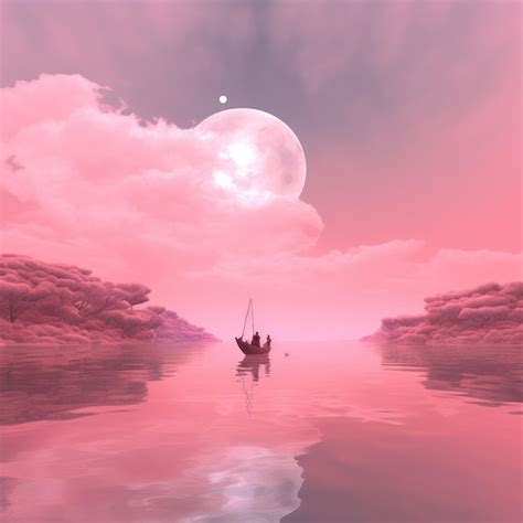 Premium AI Image | purple wallpaper pink sunrise background