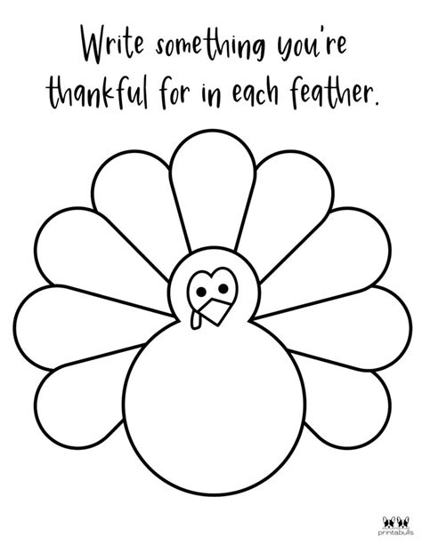 Printable I Am Thankful For Coloring Pages