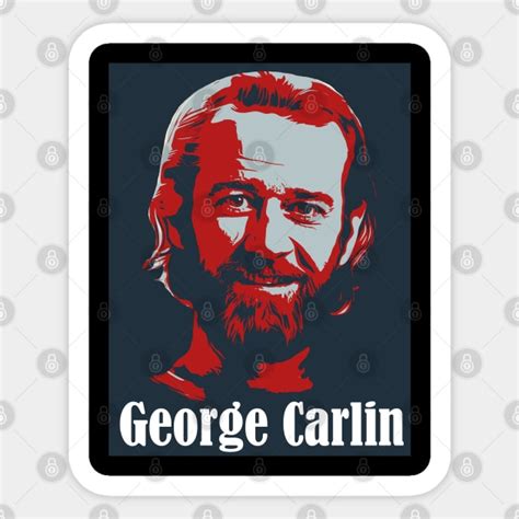 George Carlin 80s - George Carlin - Sticker | TeePublic