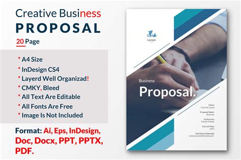 Creative Business Proposal Template | Brochure Templates ~ Creative Market