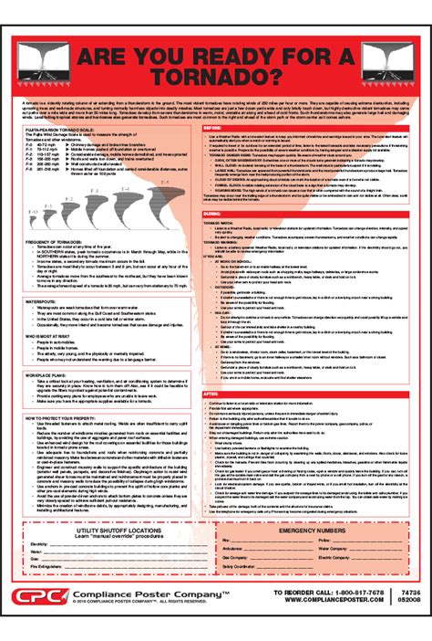 Tornado Poster - Compliance Poster Company