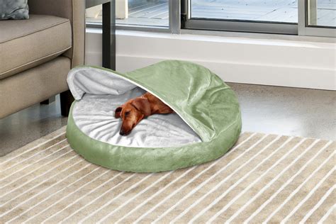 FurHaven Microvelvet Snuggery Orthopedic Dog Cave Bed Pet Bed | eBay