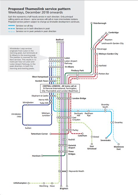 Thameslink 2024 Route Map - Daffy Drucill