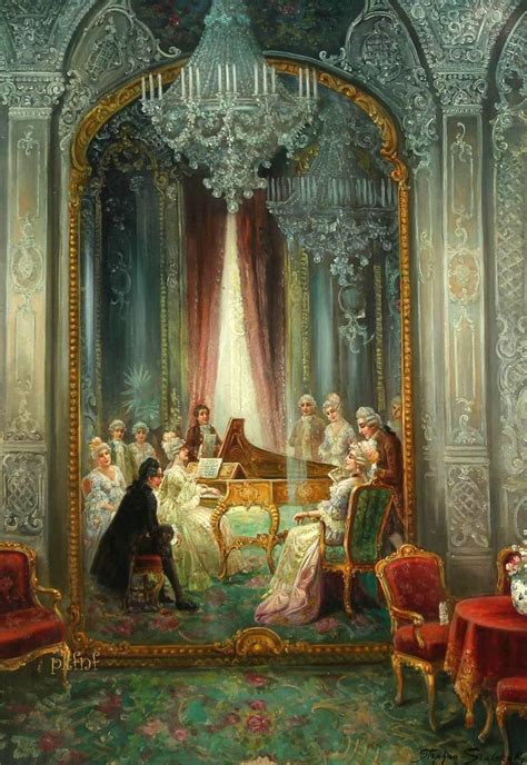 Rococo Interior with People and Music - Stephan... | Art and Salt