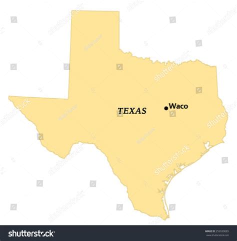 Waco Texas Locate Map Stock Vector (Royalty Free) 259930085 | Shutterstock