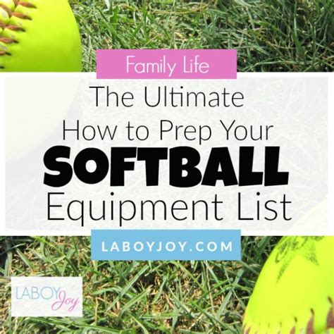 The Ultimate Fastpitch Softball Equipment List