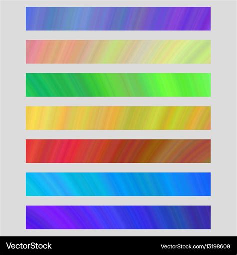 Set of colored web banner templates Royalty Free Vector