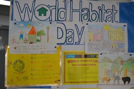 world habitat day poster making