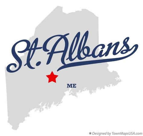 Map of St.Albans, ME, Maine