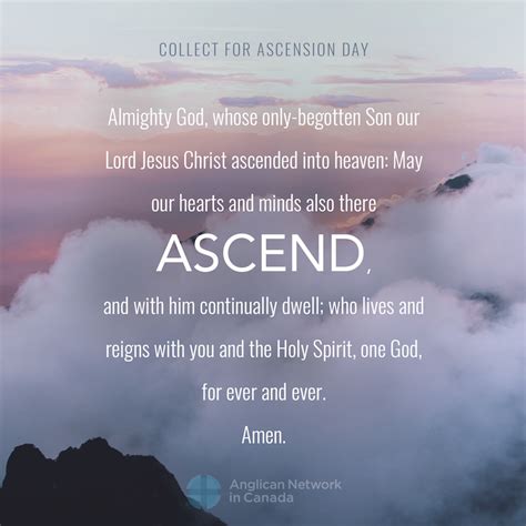 Ascension Day — Anglican Network in Canada (ANiC)