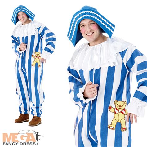 Andy Pandy + Hat Mens Fancy Dress Retro TV Character Adults Costume Outfit New | eBay