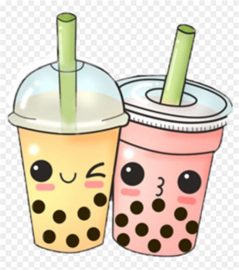 Boba Milk Tea Clipart Black - IMAGESEE