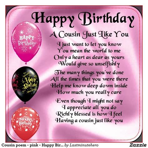 happy birthday poems for my cousin 12 | Happy Christmas 2015 ...