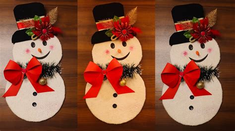 DIY Snowman For Christmas| How to make snowman | Christmas decorations ...