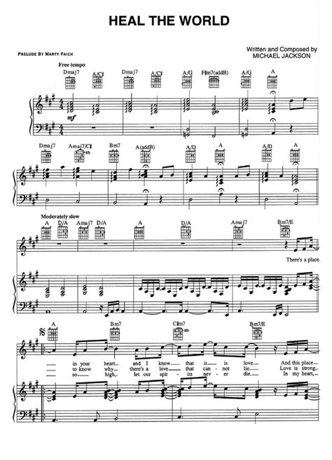 HEAL THE WORLD Piano Sheet music | Easy Sheet Music