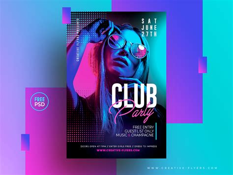 Nightclub Psd Flyer Template by Rome B Creation on Dribbble