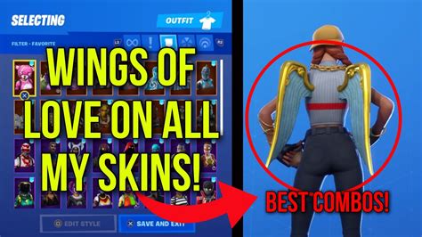 *NEW* FORTNITE STONEHEART SKIN! ALL MY SKINS SHOWCASED WITH THE WINGS OF LOVE BACKBLING! BEST ...