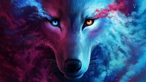 Fantasy Wolf Desktop Wallpaper Hd