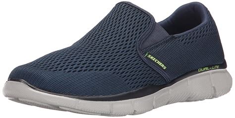 Skechers Mens Equalizer Canvas Closed Toe Slip On Shoes, Navy, Size 10.0 J0lJ | eBay