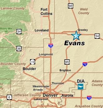 City of Evans Colorado - Area Maps