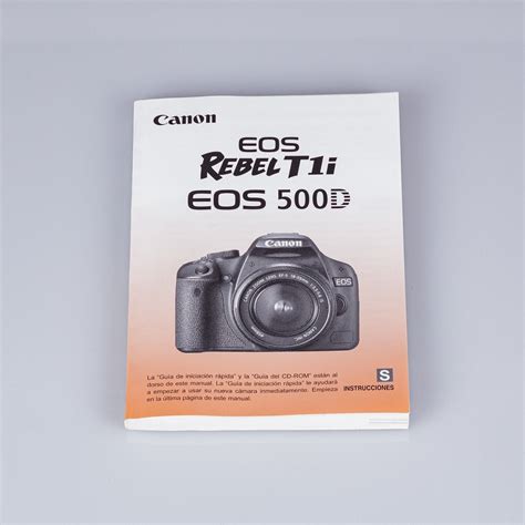 Canon EOS Rebel T1i 500d instruction manual / user guide (Spanish) | eBay