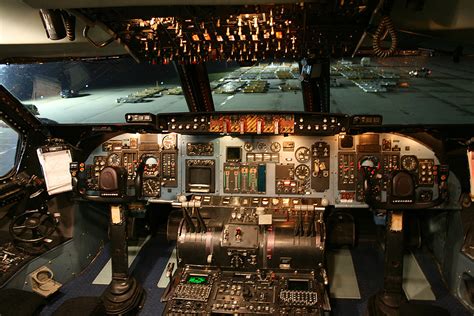 C-5 Galaxy cockpit. | Notice how high up we are. I'm told it… | Flickr