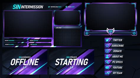 Twitch Livestream Designs (Stream Packages/Overlays) :: Behance