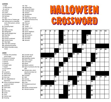 Free Downloadable Printable Crossword Puzzles - Printable Templates