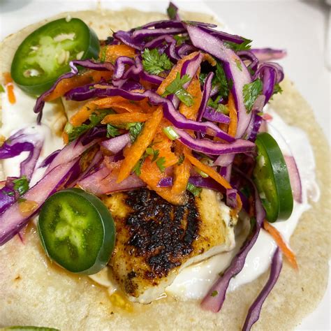 Pan Seared Fish Tacos with Cabbage and Carrot Pico Slaw - As Seen on ...